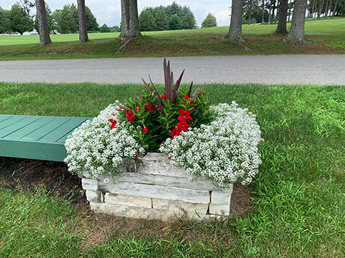 Flower Box on the 2nd tee